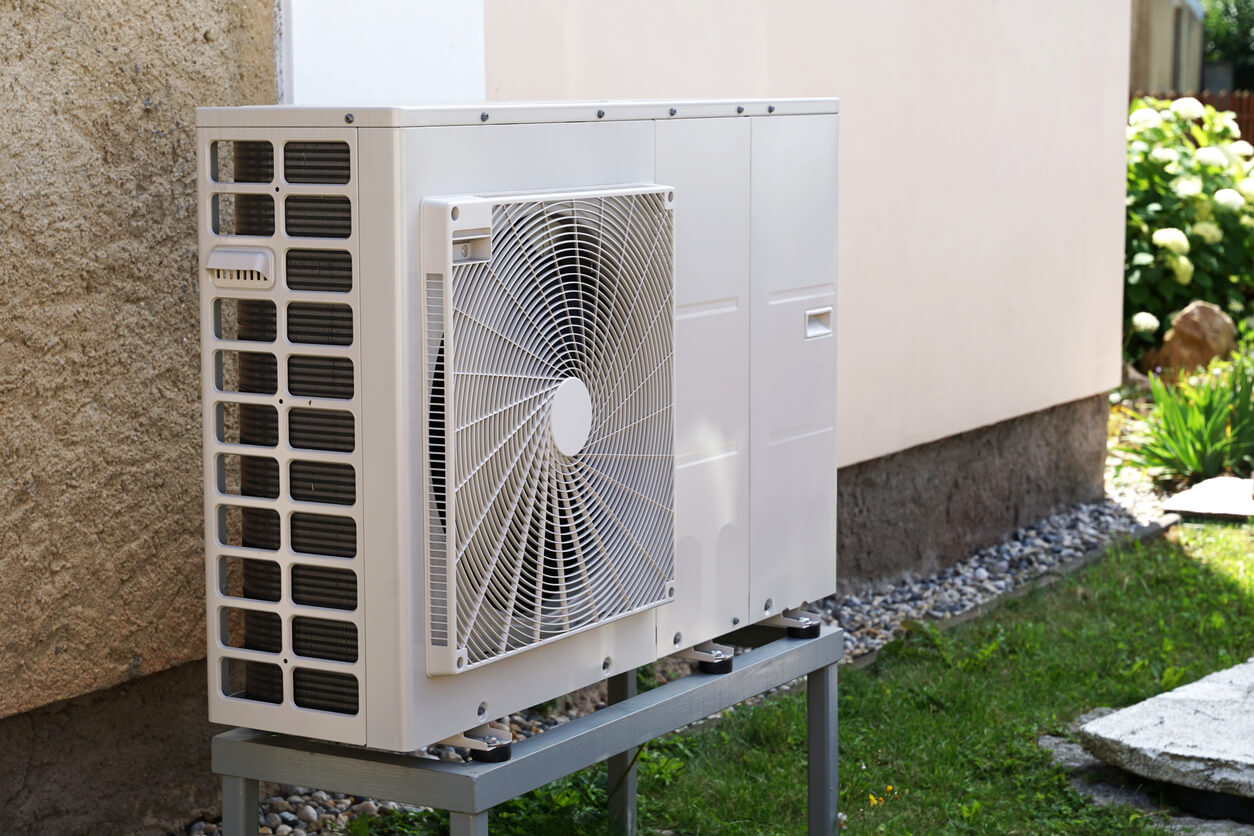 heat pump outside