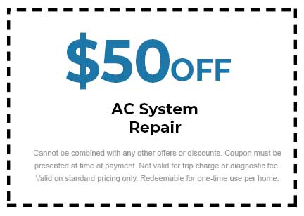 Discount on AC System Repair