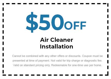 Discount on Air Cleaner Installation