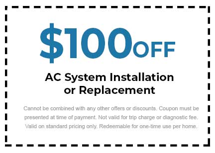 Discount on AC System Installation or Replacement
