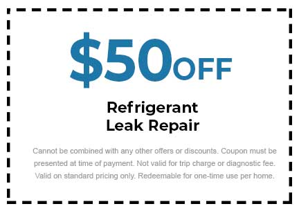 Discount on AC Refrigerant Leak Repair
