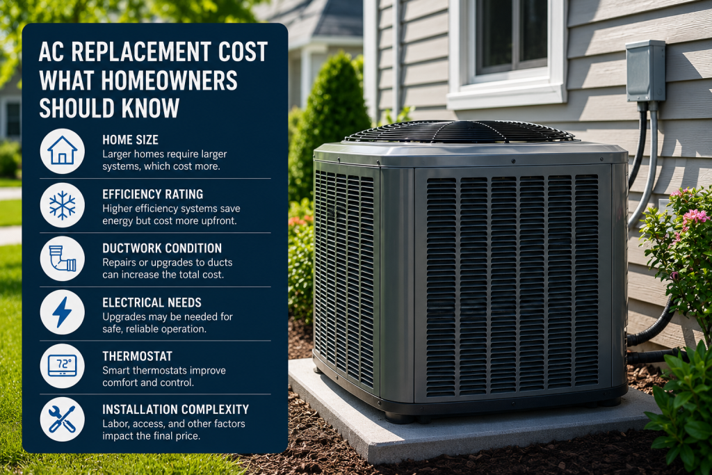 AC replacement cost guide for homeowners
