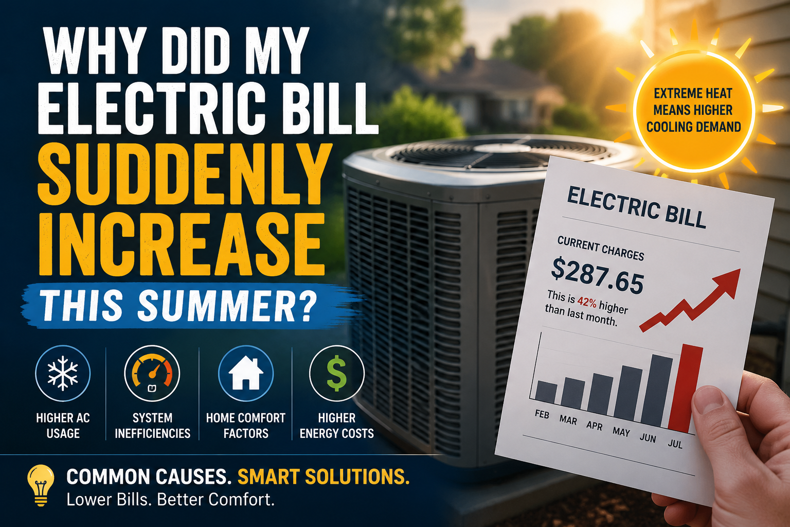Why electric bills rise in summer?