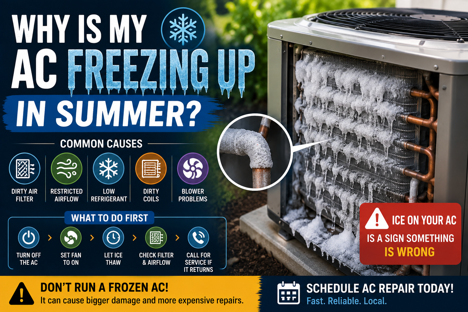 Why is my AC freezing up?